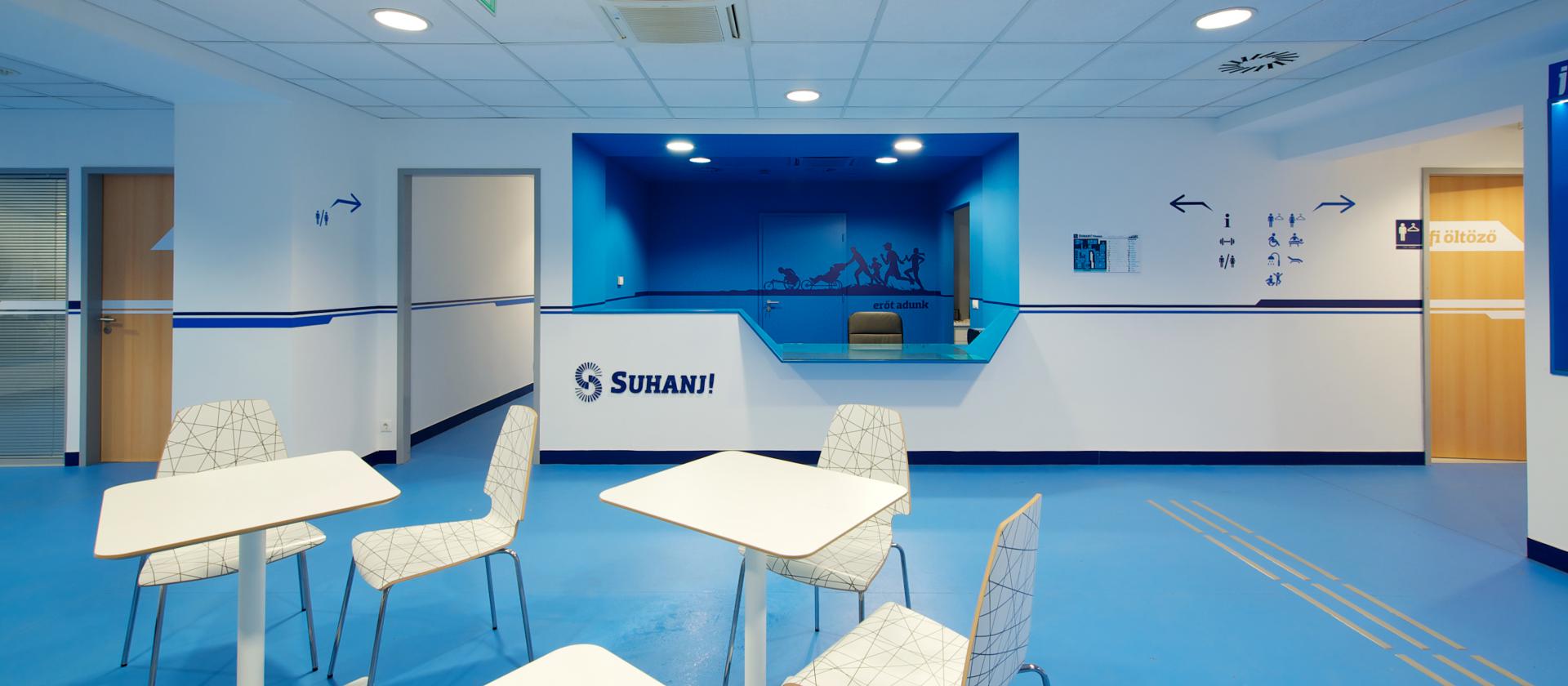 Reception and waiting area of SUHANJ! Fitness
